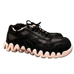 Reebok Womens Zig Pulse Work Black Work and Safety Shoes 9.5 Medium (B,M) Comp
